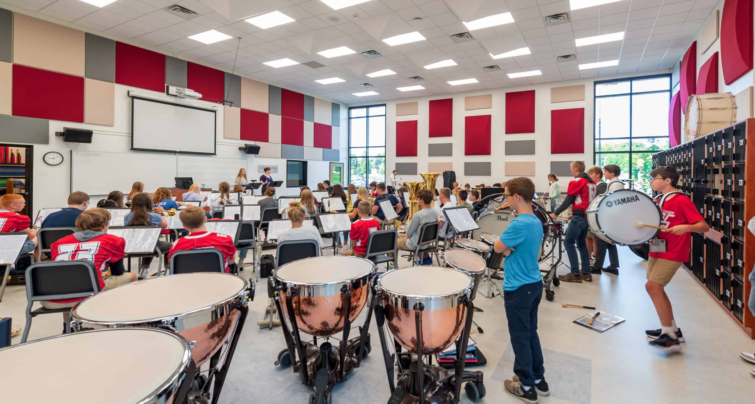 band classroom with people